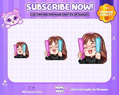 🩷CUSTOM CHIBI RAVE EMOTES💙