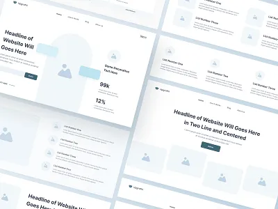 Website Wireframe Kit branding clean design footer header image kit list ui ux website wireframe