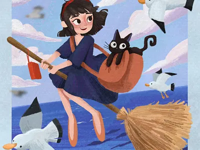 Kiki’s delivery service fanart digital art digital drawing drawing fanart illustration