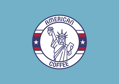 American coffee logo ai branding cofee coffee graphic design logo ny