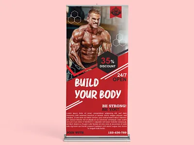 #GYM STANDY DESIGN branding design graphic design gym gym standy illustration logo photoshop post standy standy design
