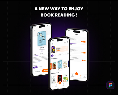 Digital book reading app I UI/UX design figma