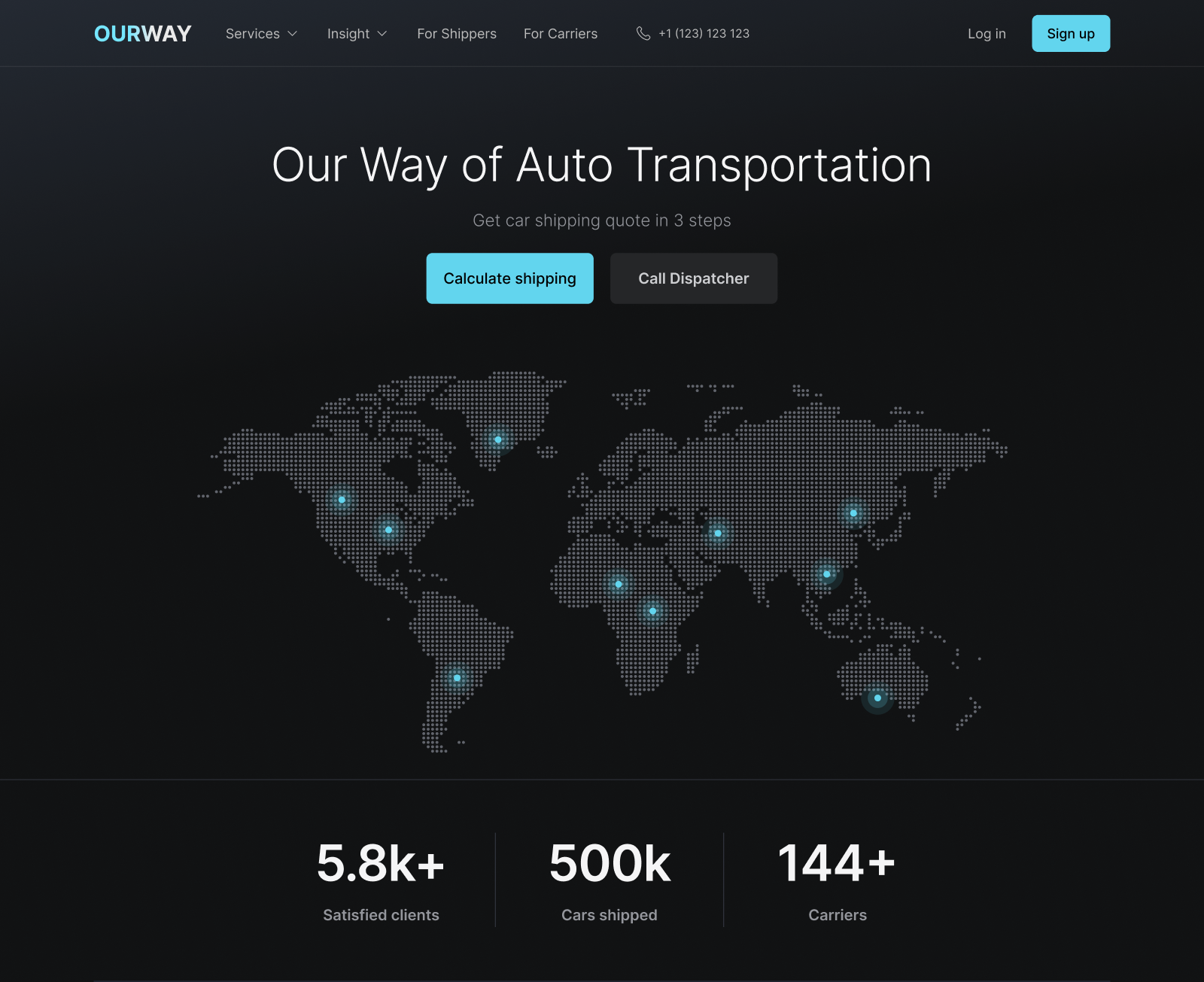 Auto Transportation website branding daily dailyui dribbble graphic design icon landing landingpage logo ui uiuxdesign ux website