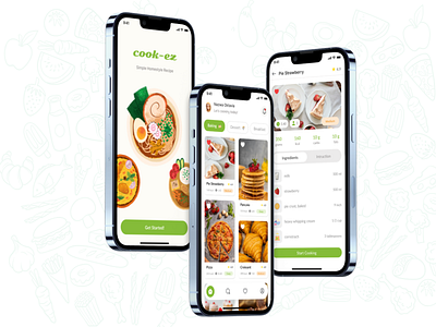 cook-ez • mobile app appdesign design food mobileapp recipe ui uiux