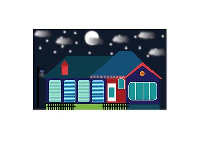 House Design darker design design graphic design house design illustration night design