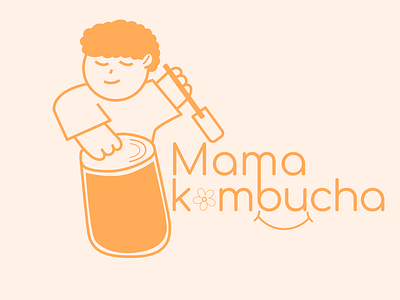 Mama Kombucha - Identité visuelle design graphic graphic design identité visuelle illustration logo typography vector
