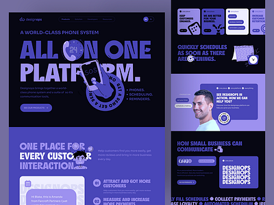Customer interaction: SaaS Platform Website Design design figma graphic design ui ux website