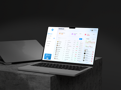 SocialSync Dashboard admin panel blue interface design trending ui uiux