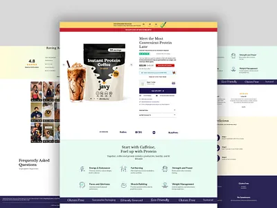 Custom Sales Funnel Design For a Coffee Shop. ab testing clickfunnel design clickfunnel landing page clickfunnels cro figma landing page landing page design responsive design sales funnels sales funnels design sales page sales page design web design website design