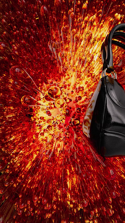 PRADA BAG 3d art direction bag cinema4d contemporary creative direction fashion inspiration liquid motion graphics particles product trails