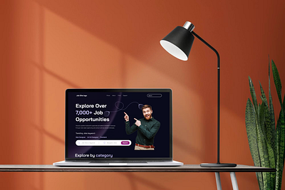 Job Portal Landing Page branding logo ui