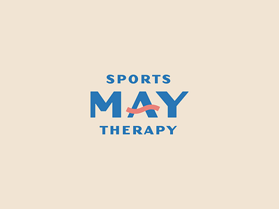 May Sports Therapy • Logo Concept concept design football holistic logo may minimal modern rugby sport sports streamlined therapy