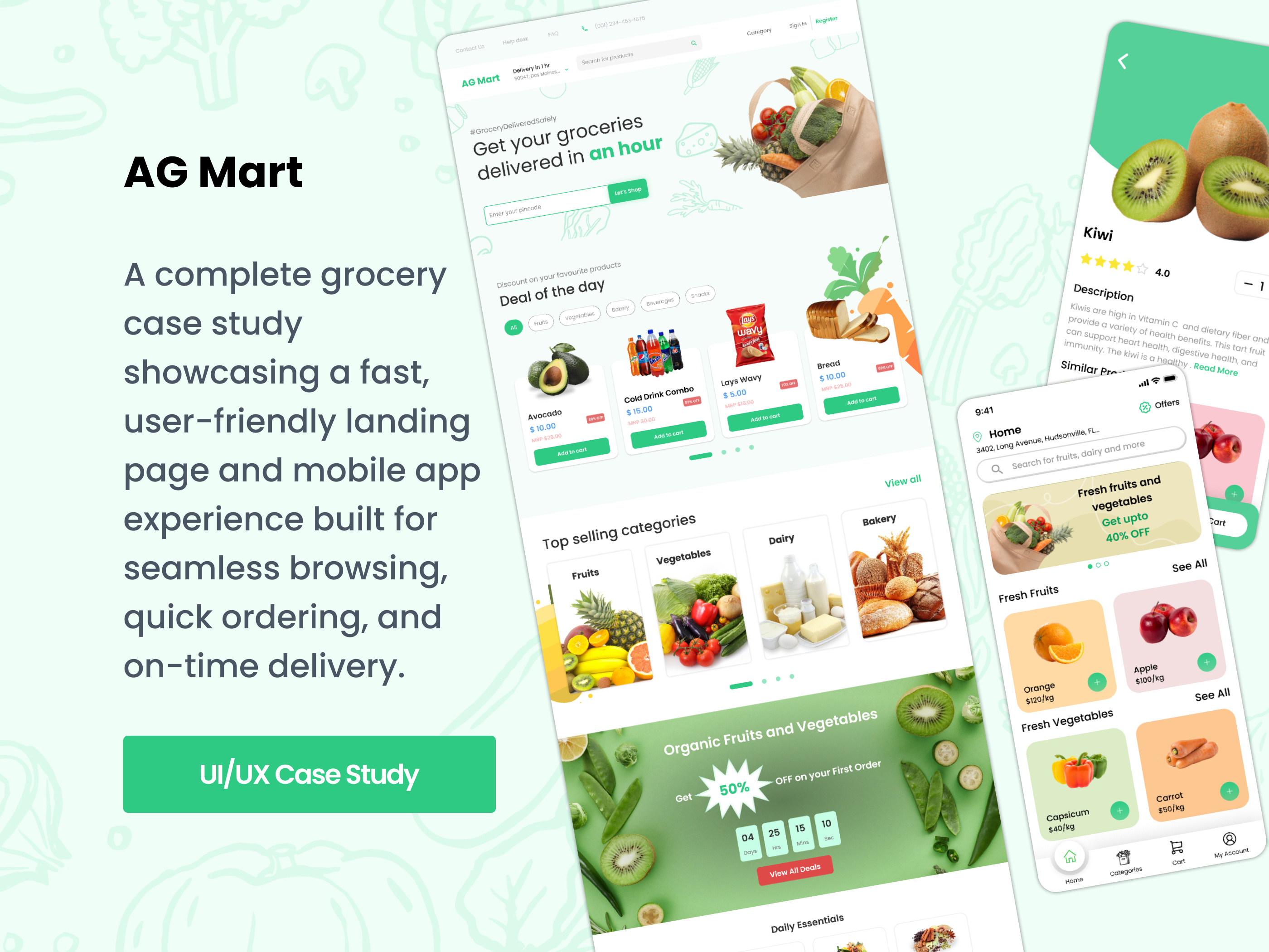 Grocery Website Design: Enabling a Flawless Shopping Experience app appdesign ecommerceapp groceryapp grocerydeliveryapp grocerydeliverylandingpage grocerydeliverywebsite grocerylandingpage grocerystoreapp grocerywebdesign grocerywebsite landingpagedesign mobileapp mobileappdesign onlineshop uiuxdesign website