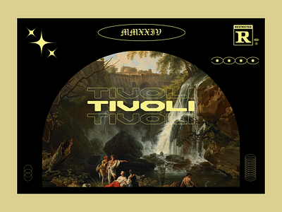 Tivoli advertising branding digital art graphic design illustrator photoshop poster design typography