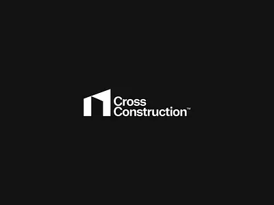 Cross Construction - Logo branding graphic design identity logo visual identity