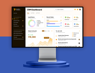 A Comprehensive Client Management System analytical data dashboard business management solutions crm platform data driven insights nterprise crm sales analytics