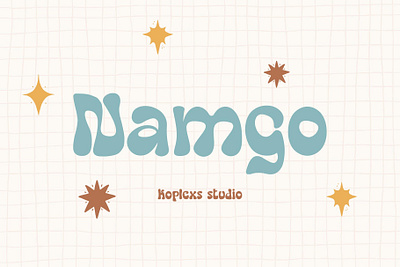 Namgo - Groovy Font 70s fonts cool fonts cursive fonts display font style fonts groovy font handwritten handwritten fonts playful fonts playfull retro fonts y2k fonts