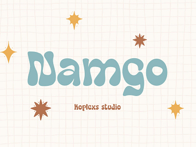 Namgo - Groovy Font 70s fonts cool fonts cursive fonts display font style fonts groovy font handwritten handwritten fonts playful fonts playfull retro fonts y2k fonts