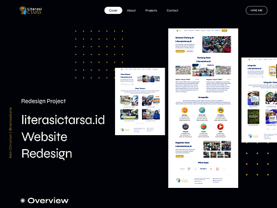 Literasictarsa.id: Website Redesign 3d animation app appdesign book branding design education graphic design illustration landing page logo motion graphics redesign ui uidesign ux uxdesign web website