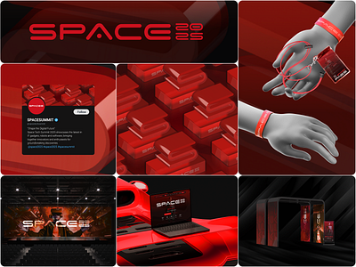 SPACE2025 | Tech Summit Event Identity Design 2025 ai animation branding futuristic logo motion graphics ui visual identity