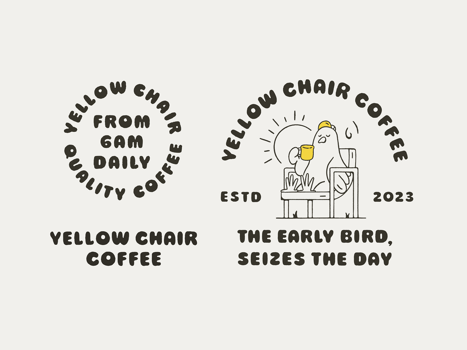 Yellow Chair Coffee by Emily Melling on Dribbble