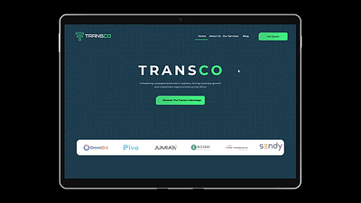 Transport company Landing Page Redesign ai freight landing design landing page design logistics maritime microinteractions uidesign uiuxdesign