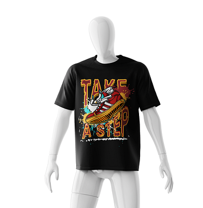 TAKE A STEP artworks brand branding design fashion graphic design illustration logo streetwear swag tshirt design typography ui ux vector wears