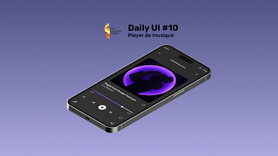 Daily UI#10 - Player de musique app design mobile music ui ux