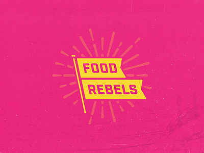 Food Rebels Podcast • Logo Concept brandidentity branding concept dadaism design distressed effect eroded flag graphic design grunge logo photoshop print rebel vector