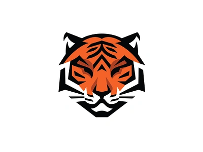 Geometric Tiger Logo brand illustration logo logotype sport