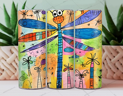 Hand Drawn Dragonflies Skinny Tumbler color image custom design design dragonflies dragonflies vector dragonvector hand drawn template illustration photography skinny tumbler sublimation tumbler art tumbler design tumbler sublimation tumbler vector tumbler warp vector art waterslide tumbler