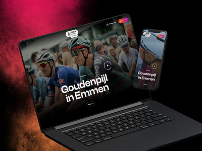 Goudenpijl.nl - Re-branding 🚴 black branding color dark modern online site theme ui ux webdesign website