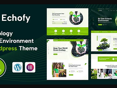 Echofy Wordpress theme #business theme 3d branding business echofy graphic design illustration logo ui vector