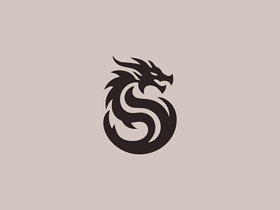 Letter S Dragon Logo abstract agency brand branding company design dragon illustration letter s logo vector