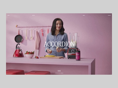 accordion.net.au animation brand header interactive production company typography web web design website