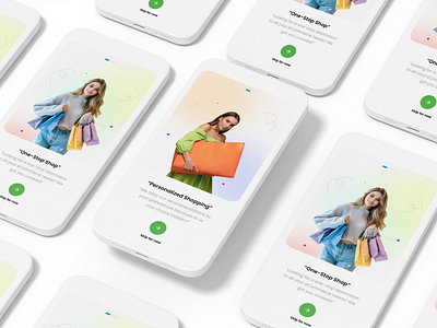 Ecommerce Walkthrough screen UI Design app ui banking app branding calm app design ecommerce app logo mobile design onboarding screen salon app ui uiux walkthrough screen welcome screen