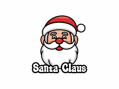 Santa Claus Mascot Logo Cartoon funny