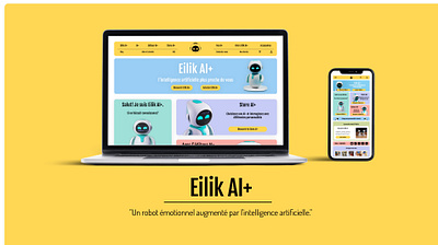 Eilik AI+ animation app branding design graphic design logo ui ux web