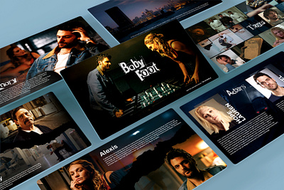 Baby Foot Movie Pitch Deck Design creative presentation film presentation design movie deck movie pitch deck pitch deck pitch deck design presentation