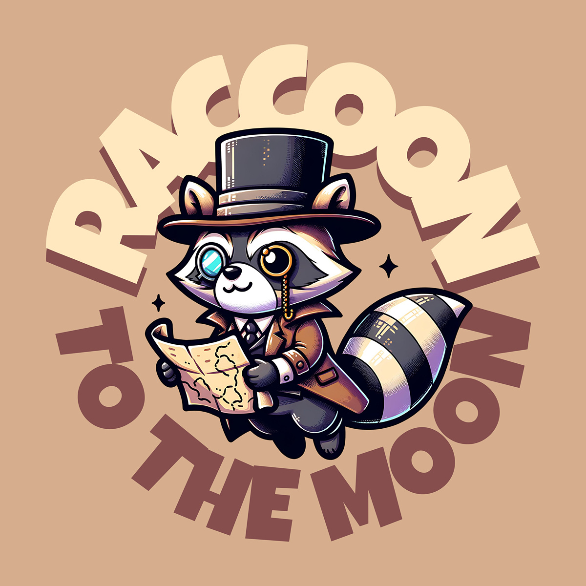 Raccoon to the Moon by Ardhana Isvari on Dribbble