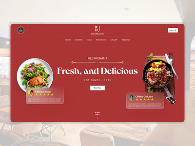 Zoomzest - Design Concept design design concept figma figmadesign restaurants ui uiux zommzest