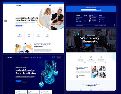 Techno - IT Solutions & Business Consultant WordPress Theme technology company