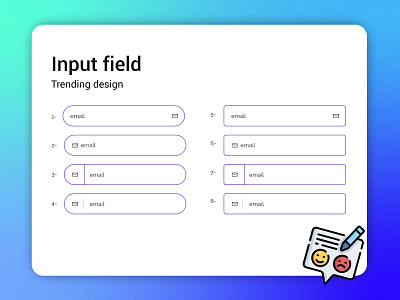 Input field contact form field input field input form ui ux