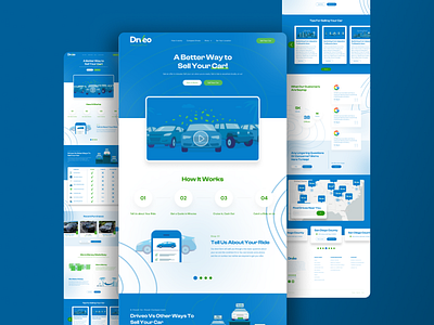 Driveo Landing Page Design | Sell Your Car Fast & Easy 🚗💨 responsive design