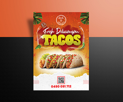 Tacos Flyer Design advertising branding business flyer creative flyer design flyer flyer design food food flyer free flyer mockup graphic design menu card design modern flyer posts print flyer resturent social media social media design tacos tacos flyer