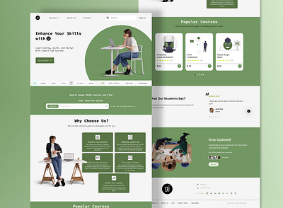 Garasi Jogi Learning Website , Landing Page UI design landingpage ui ux website