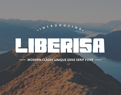Liberisa - Modern Classy Unique Sans Serif Font 3d animation branding design font graphic design handwritten illustration italic logo logotype motion graphics script typeface ui