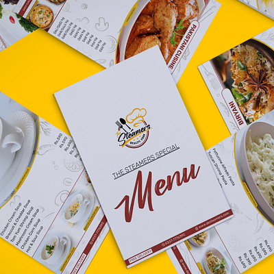 The Steamers Special Menu Design brochuredesign design flayer design graphic design menu menudesign portfolio trending desgin