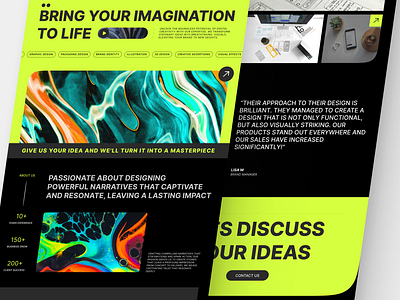 CRE8TIVE Web Design 3d agency branding graphic design landing page ui ux web design