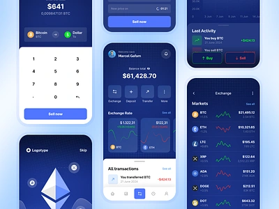 Exchange Crypto App - Web3 app appdesign crypto cryptocurrency homepage sell ui ux web3